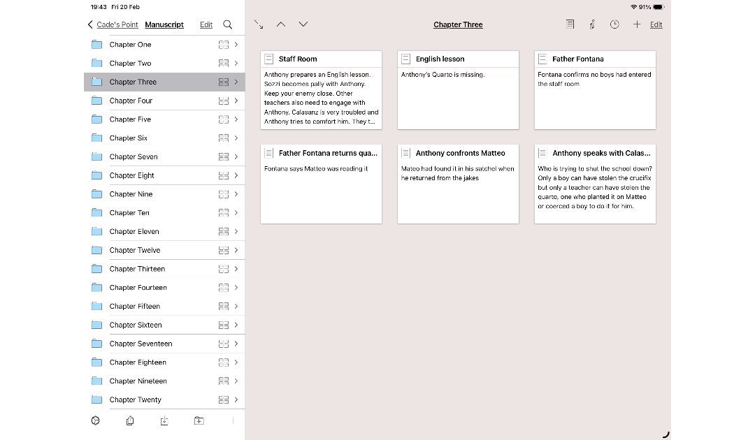 Scrivener & Progress